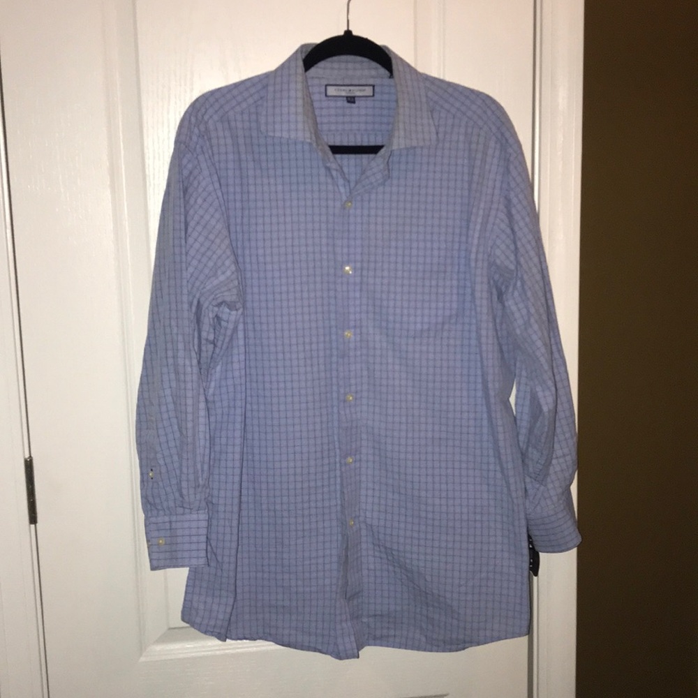 Tommy Hilfiger plaid button down shirt size large